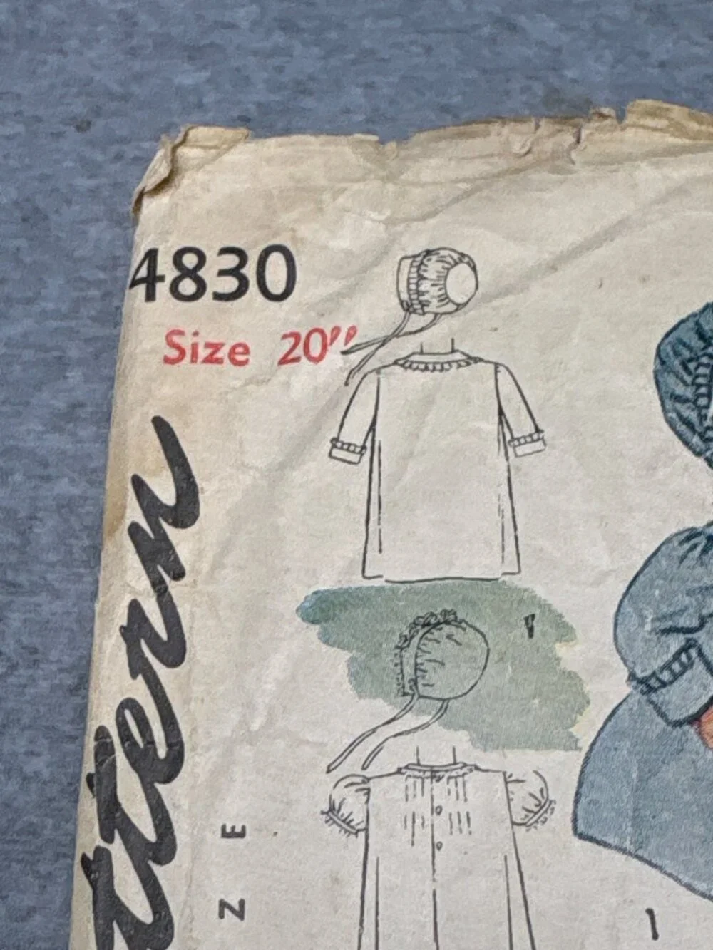 Simplicity 4830 Infant Layette Sewing Pattern Size 20